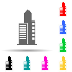 Obraz premium the letter P multi color style icon. Simple thin line, outline vector of web icons for ui and ux, website or mobile application