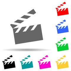 movie cracker multi color style icon. Simple thin line, outline vector of web icons for ui and ux, website or mobile application