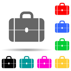 suitcase multi color style icon. Simple thin line, outline vector of web icons for ui and ux, website or mobile application