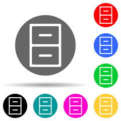 regiment in a circle multi color style icon. Simple thin line, outline vector of web icons for ui and ux, website or mobile application