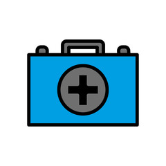 Obraz premium Medical bag icon vector
