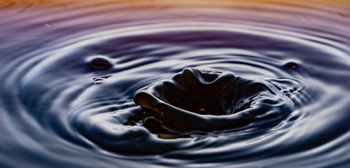 rippling after a few drops of coffee.