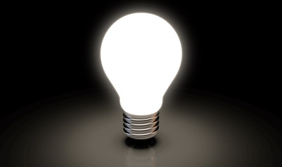 Illuminated Light Bulb