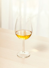 Glass of muscat, white wine