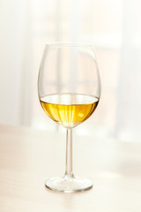 Glass of muscat, white wine