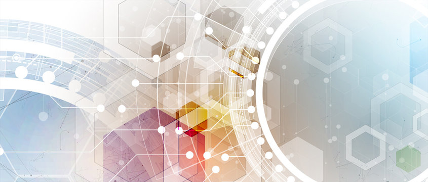 Technology data background, idea of global business solution