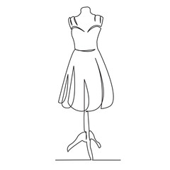 dress on a mannequin in the window