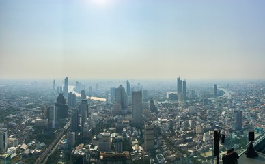 aerial view of shanghai