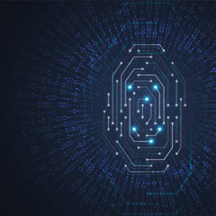 Fingerprint integrated in a printed circuit