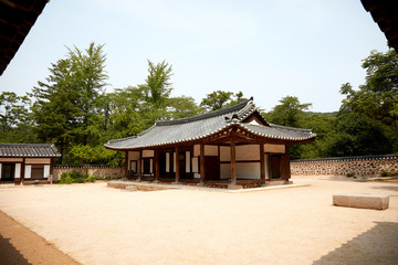 Fototapeta na wymiar Jangneung Royal Tomb in Gimpo-si, South Korea. Royal Tombs of the Joseon Dynasty is a UNESCO World Heritage Site.