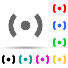signal sign multi color style icon. Simple thin line, outline vector of web icons for ui and ux, website or mobile application