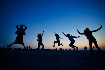 Let's jump during twilight time.