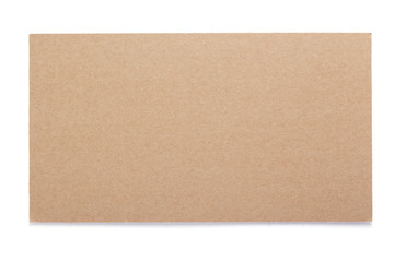sheet of cardboard with empty pages  at white background