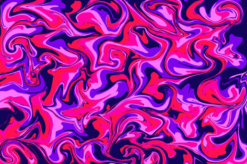 Marble textured in neon red, violet, blue color background (Vector)