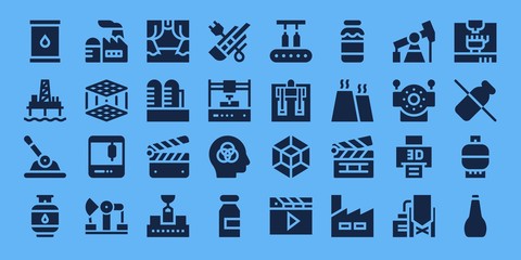production icon set