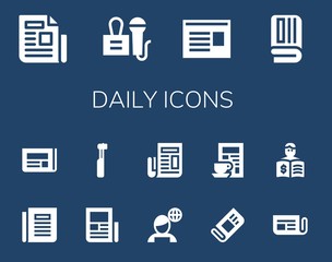 daily icon set