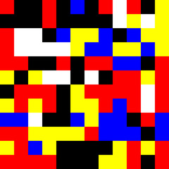 Deconstructed Abstract Vector Pattern Design