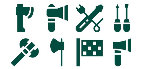 Modern Simple Set of crossed Vector filled Icons