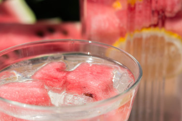 fresh watermelon lemonade