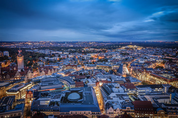 Panorama über Leipzig