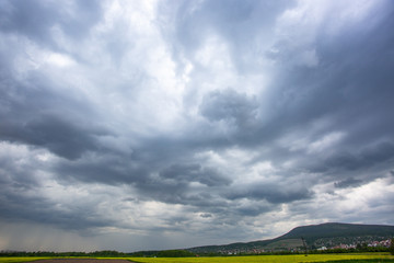 landscape with dramatic sky