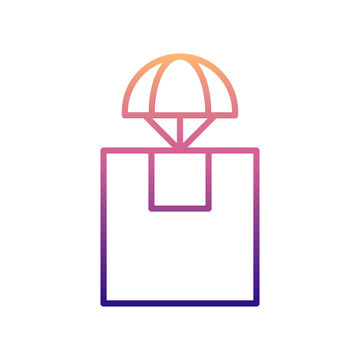 recommend clip art: parachuting nolan icon. Simple thin line, outline vector of Drones icons for ui and ux, website or mobile application
