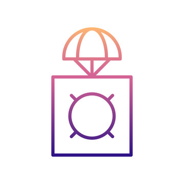 recommend clip art: parachuting nolan icon. Simple thin line, outline vector of Drones icons for ui and ux, website or mobile application