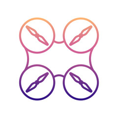 drone propellers nolan icon. Simple thin line, outline vector of Drones icons for ui and ux, website or mobile application