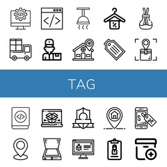 tag icon set