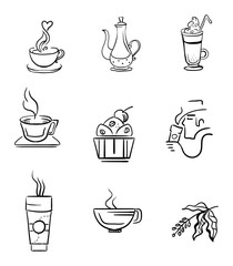 Vector coffee icons