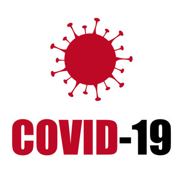COVID-19 Coronavirus cell. Danger contamination bacteria cells. Illustration.