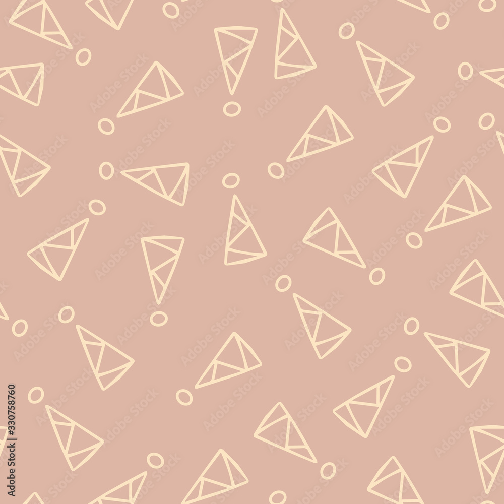 Poster exclamation mark seamless pattern. hand drawn vector elements.vector sketch question marks backgroun