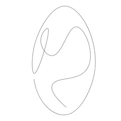 Easter background with egg vector illustration