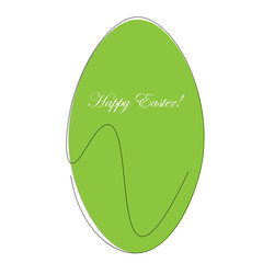 Happy easter egg card vector illustration