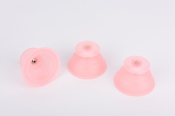 Pink silica gel cupping device, which is a tool for TCM to treat diseases