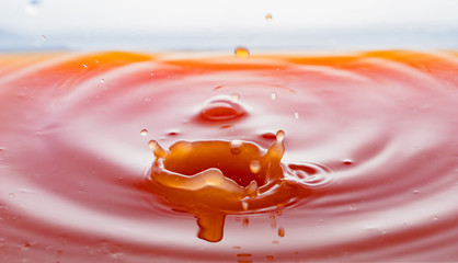 rippling after a few drops of grapefruit juice.