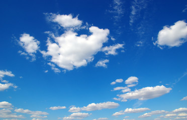  sky and white clouds