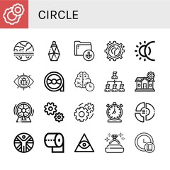 circle icon set