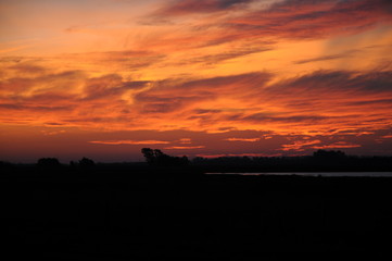 Atardecer en el campo