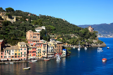 Fototapeta na wymiar Portofino (GE), Italy - June 01, 2017: Portofino, Genova, Liguria, Italy