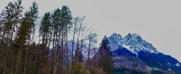 Panorama Bergmassiv Zugspitze 