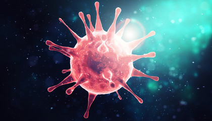 New coronavirus 2019-ncov. 3D illustration