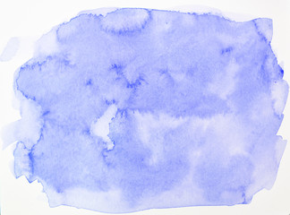 Watercolor stains on white paper ink texture