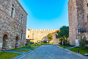 Inside the Cimenlik Castle, various sized cannons, cannon carts, anti-tank guns, mines and remnants...