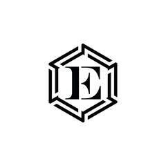 EE E letter logo design