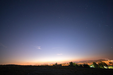 Fototapeta na wymiar Night sky panorama