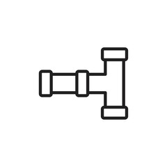 Pipeline icon template black color editable. Pipeline icon symbol Flat vector illustration for graphic and web design.