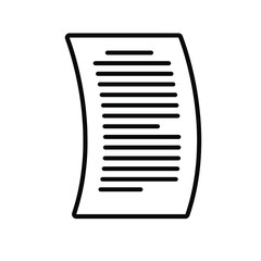 paper icon on white background