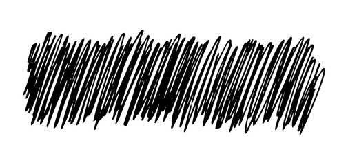 Hand drawn rectangle scribble smear