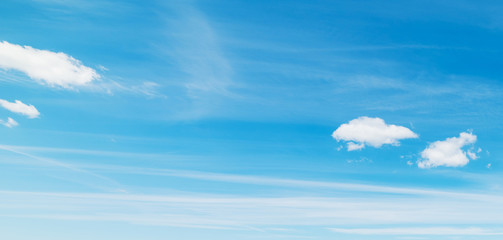 small clouds in the summer